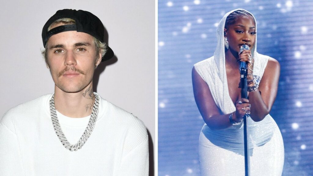 Tems Surprises By Bringing Justin Bieber And Wizkids To Perform Essence Song During Coachella 2024 Set; Deets Inside